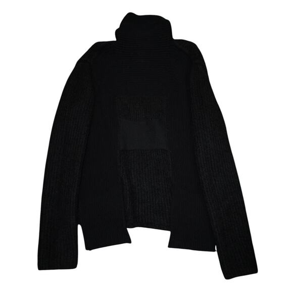 Rick Owens Black Mohair Wool Blend Turtleneck Sweater Men’s Large Avant Garde - Picture 10 of 12